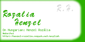 rozalia henzel business card